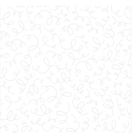 Maywood Studio Collection Solitaire Whites Ribbons - Ultra White MAS333-UW