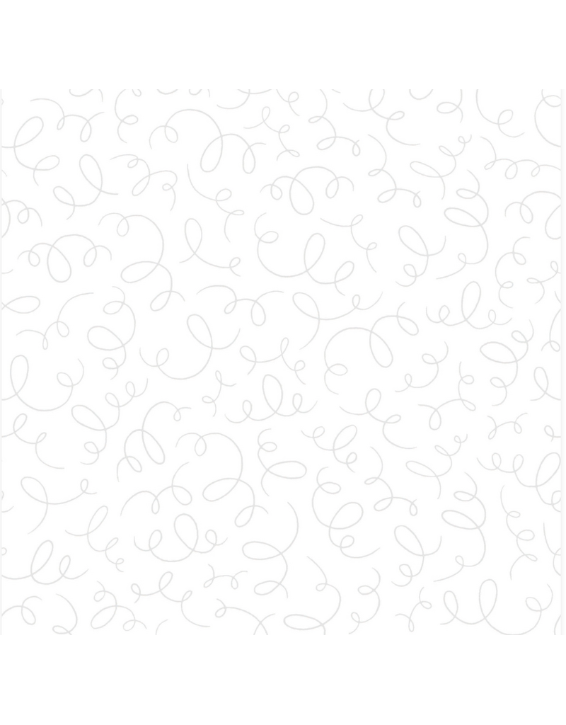 Maywood Studio Collection Solitaire Whites Ribbons - Ultra White MAS333-UW