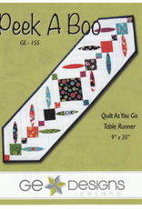 G.E. Designs Peek A Boo Quilt As You Go Table Runner