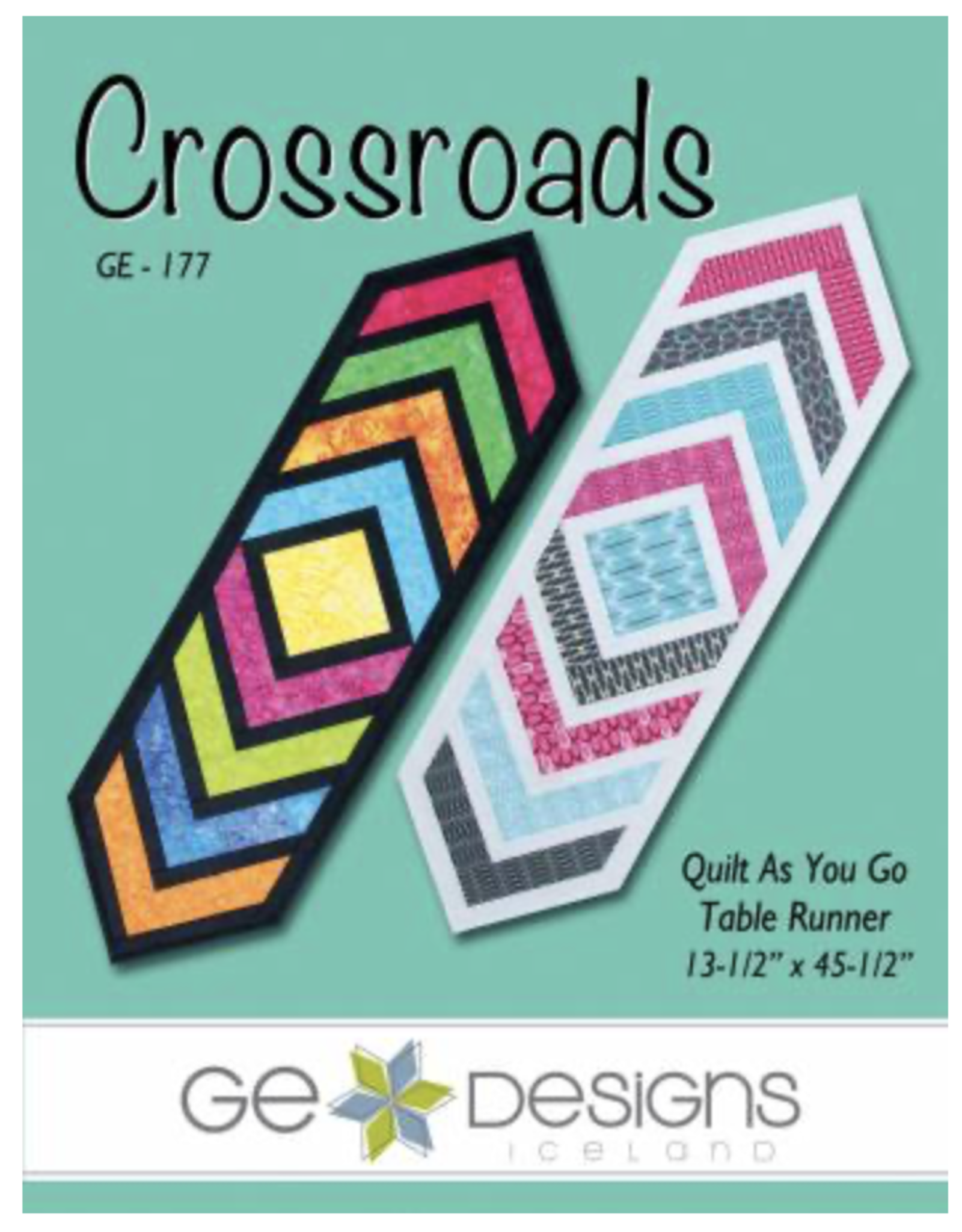 G.E. Designs Crossroads Table Runner Quilt as you Go