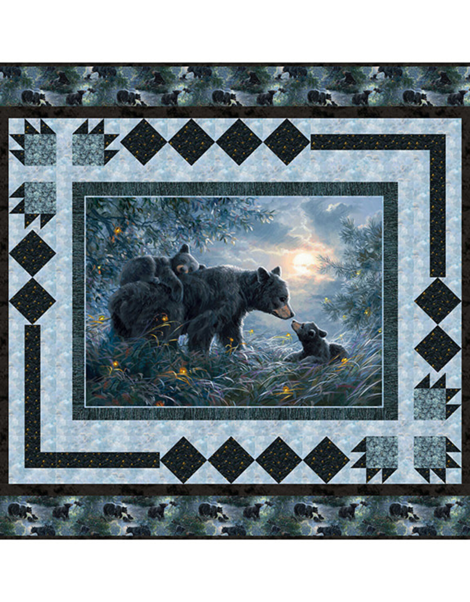 Northcott Paws for a Bit Quilt Kit 70"x59"