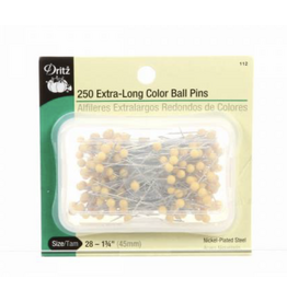 Dritz Extra Long Yellow Ball Head Pin--Size 28