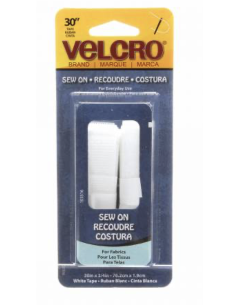 VELCRO Velcro Strip Brand Fastener  White 3/4in x 30in