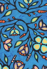 Ojibway Florals by Jackie Traverse-Blue  JT-OF03-BLUE