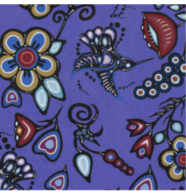 Ojibway Florals by Jackie Traverse-Grape JT-OF06-GRPE