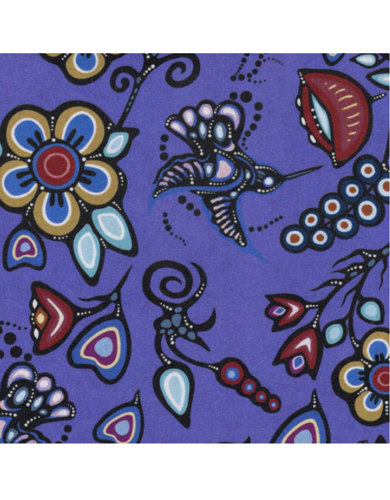 Ojibway Florals by Jackie Traverse-Grape JT-OF06-GRPE