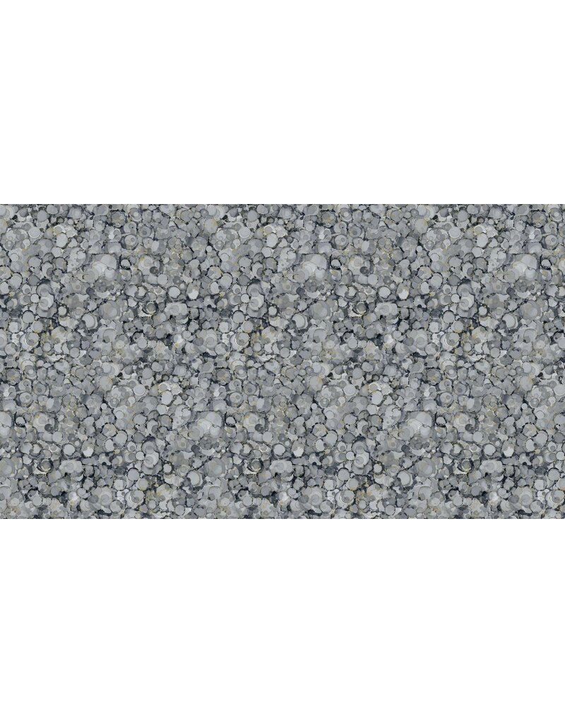 Northcott Midas Touch - Bubble Texture Dark Gray DM26834-97