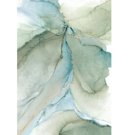 Northcott Midas Touch - Panel - Sage Blue   DM26922-72