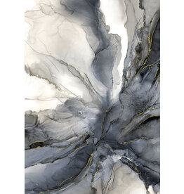 Northcott Midas Touch - Panel - Black Gray  DM26924-99