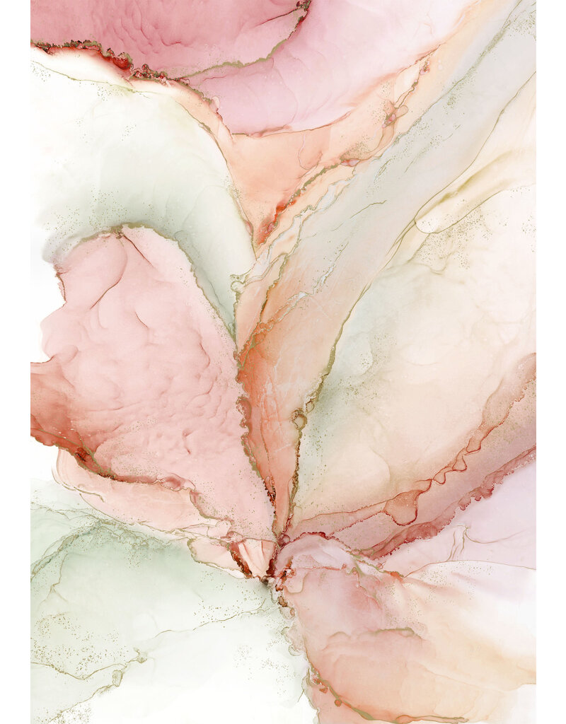 Northcott Midas Touch - Panel - Rose Sage  DM26923-23