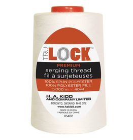 Trulock 5000m serger thread (cone)- Ecru