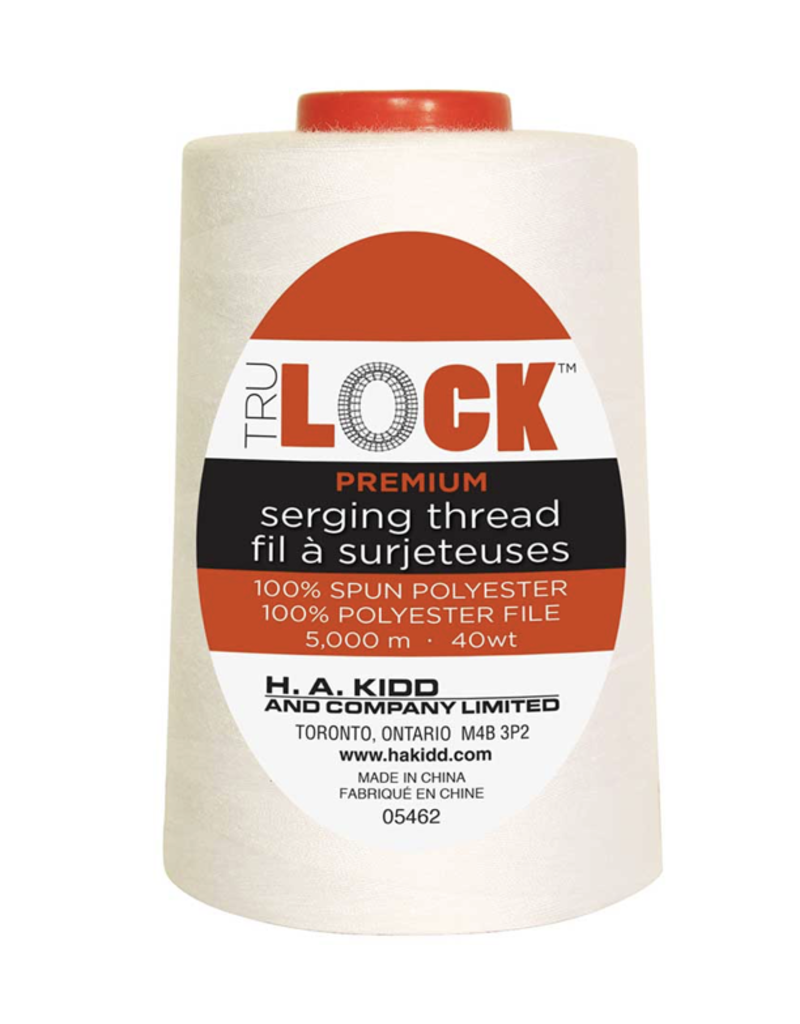 Trulock 5000m serger thread (cone)- Ecru