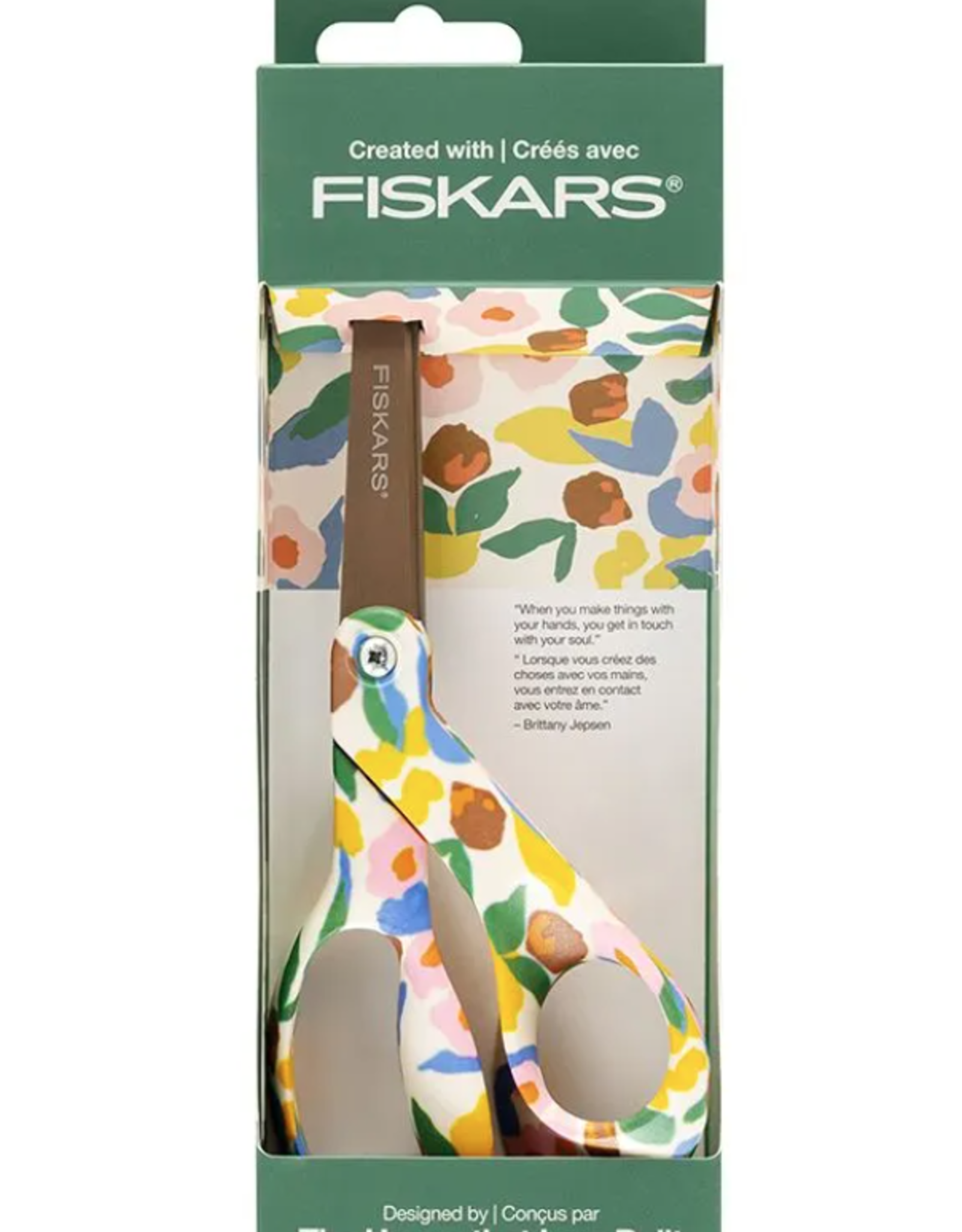 Fiskars Jepson Premier Bent Deco Titanium Scissors 8"