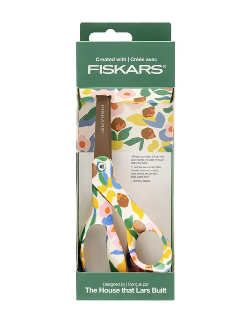 Fiskars Jepson Premier Bent Deco Titanium Scissors 8"