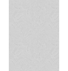 Lewis & Irene Tiny Tonals TT16-3 Peacock and Paisley Grey on Grey