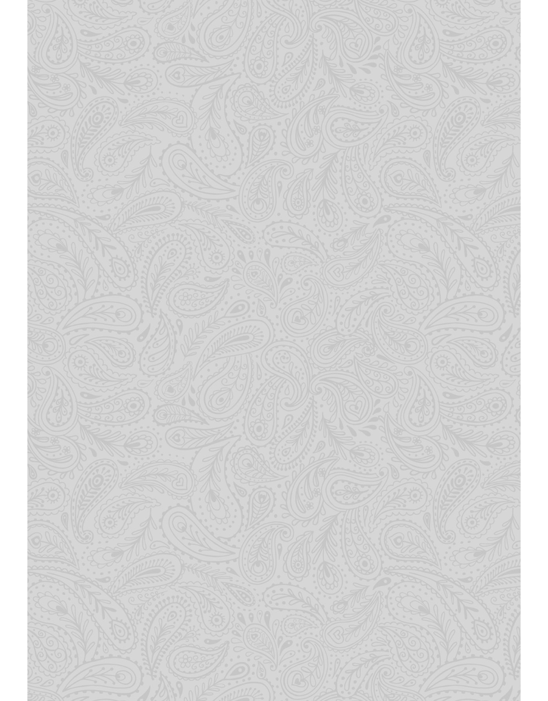 Lewis & Irene Tiny Tonals TT16-3 Peacock and Paisley Grey on Grey