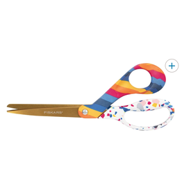 Fiskars Tabitha Premier Bent Deco Titanium Scissors 8"