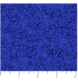 Northcott Autumn Gathering Scroll -Blue  DP26941-44