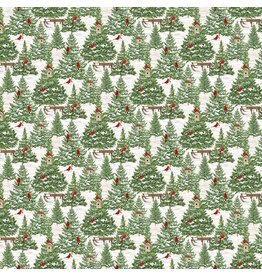 Northcott Beary Merry Christmas Forest  27059-10