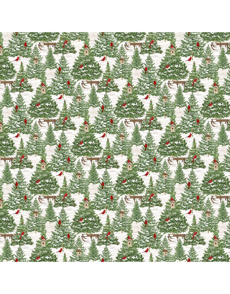 Northcott Beary Merry Christmas Forest  27059-10