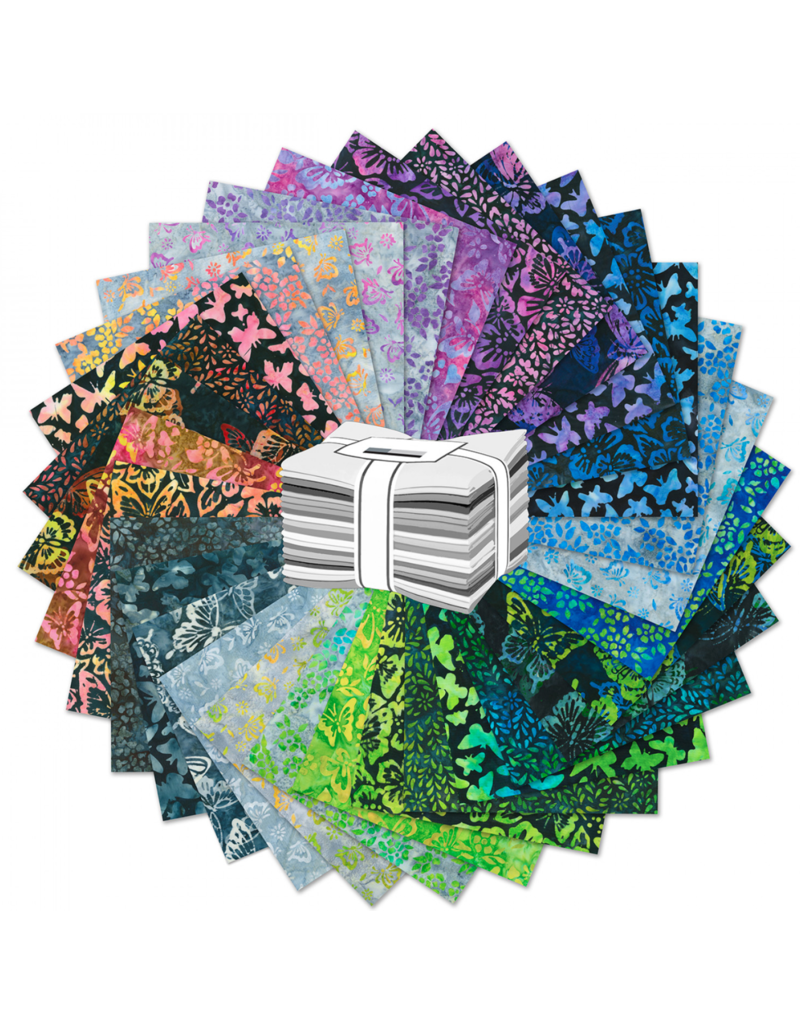Robert Kaufman Butterfly Habitat Jelly Roll--32 pcs