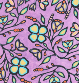 Ojibway Florals by Jackie Traverse -Lavender  JT-OF03-LVDR