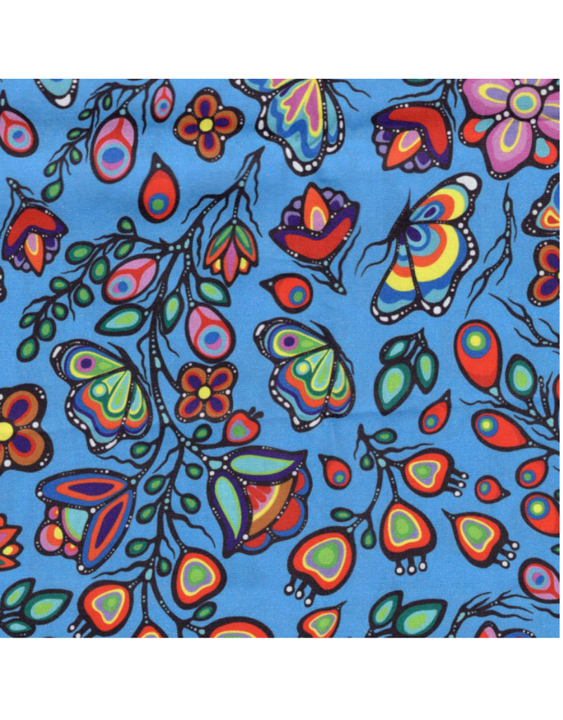 Ojibway Florals by Jackie Traverse-Turqouise  JT-OF05-TURQ