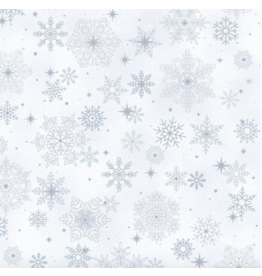 Marcus Fabrics Bentley's Snowflakes --Big Snowflakes Blue