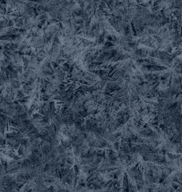 Marcus Fabrics Bentley's Snowflakes -- Ice Crystal Navy