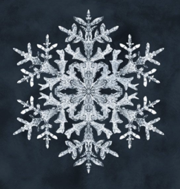 Marcus Fabrics Bentley's Snowflakes -- Snowflake Panel  Navy