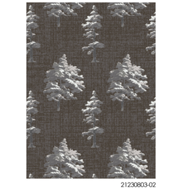 Camelot Fabrics Misty Mountain Tranquil Trail Dk Brown