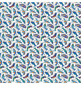 Northcott Sacred Earth Fish White  27110-10