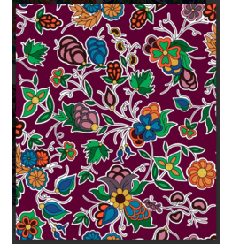 Family Blooms - Metallic Allover - Burgundy TM-0003M