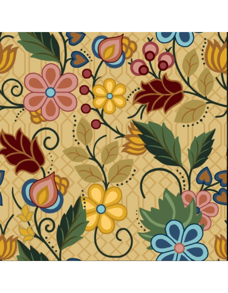 Native Floral - Light Mustard SG-0004