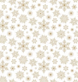 Northcott Shimmer Sparkle - Starburst - White