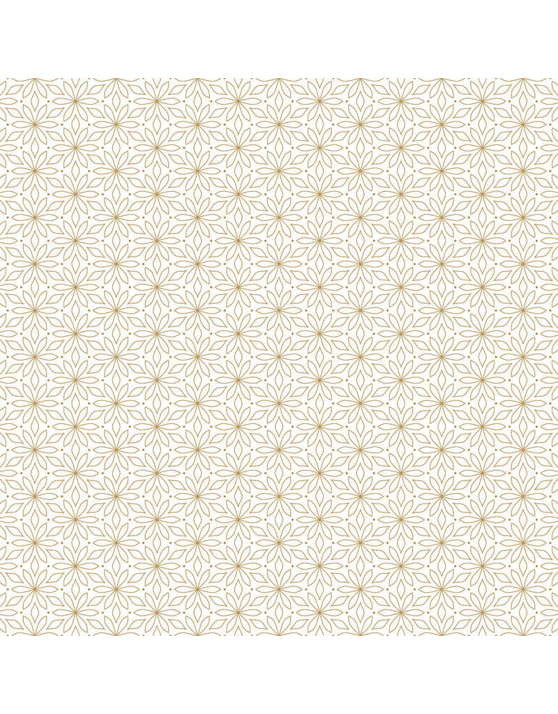 Northcott Shimmer Sparkle - Poinsettia - White