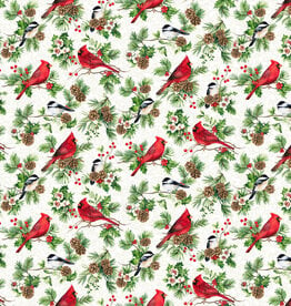 Northcott Yuletide Traditions - Birds  DP26107-10