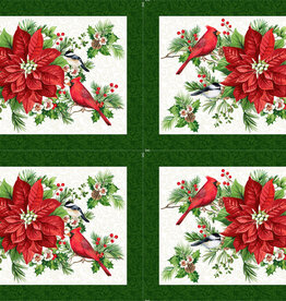 Northcott Yuletide Traditions - Placemat Panel  DP26114-10