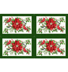 Northcott Yuletide Traditions - Placemat Panel  DP26114-10