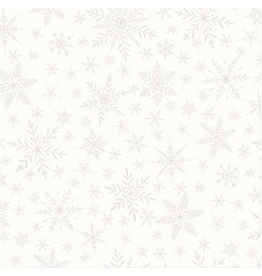 Maywood Studio Collection Solitaire Whites Delicate Snowflakes  - Soft White MAS310