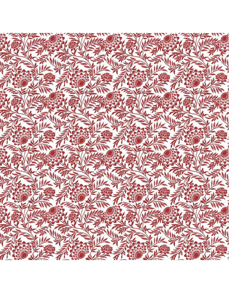 Timeless Treasures Elegant  Floral Red CD2357