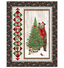 Northcott Beary Merry Christmas quilt Kit (42" x54") Backing not included