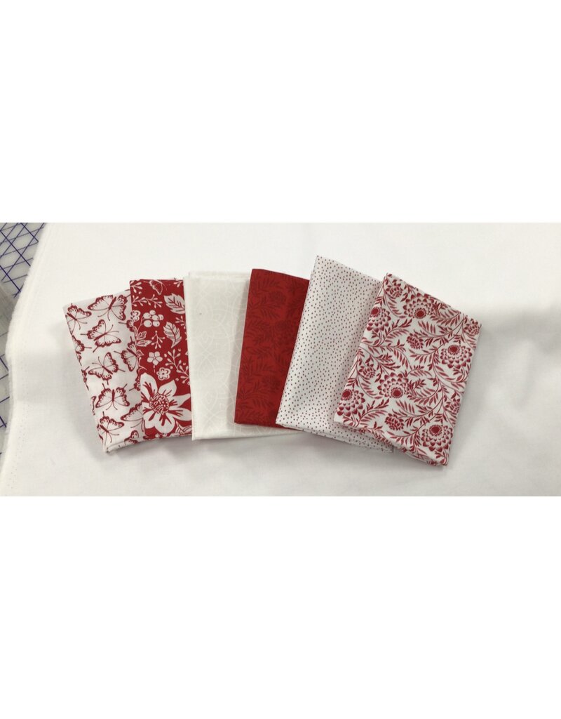 Redwork Fat Quarter Bundle (6)