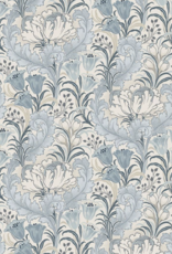 Marcus Fabrics Nouveau Floral with Acanthus Leaves - Cream