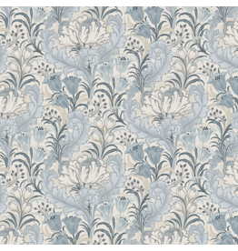 Marcus Fabrics Nouveau Floral with Acanthus Leaves - Cream