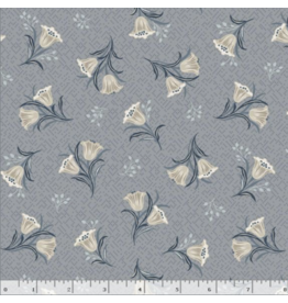Marcus Fabrics Nouveau Tipsy Tulips - Gray