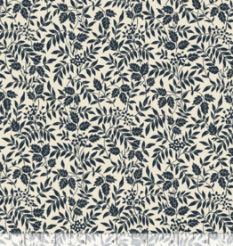 Marcus Fabrics Nouveau Leaf Sprigs - Indigo