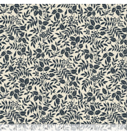 Marcus Fabrics Nouveau Leaf Sprigs - Indigo