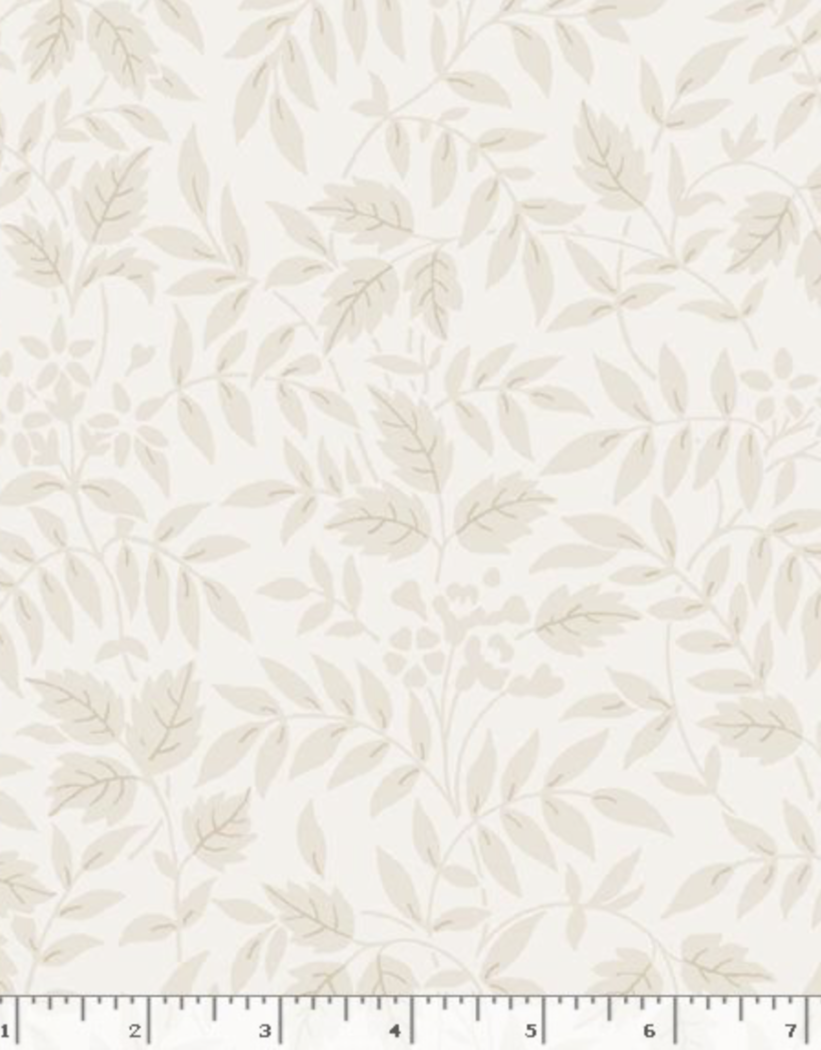 Marcus Fabrics Nouveau Leaf Sprigs Wide Backing - Cream