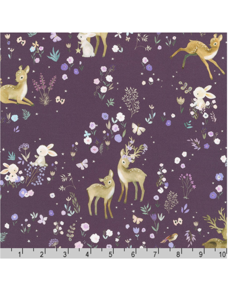 Robert Kaufman Deer Wilds - Plum 22714